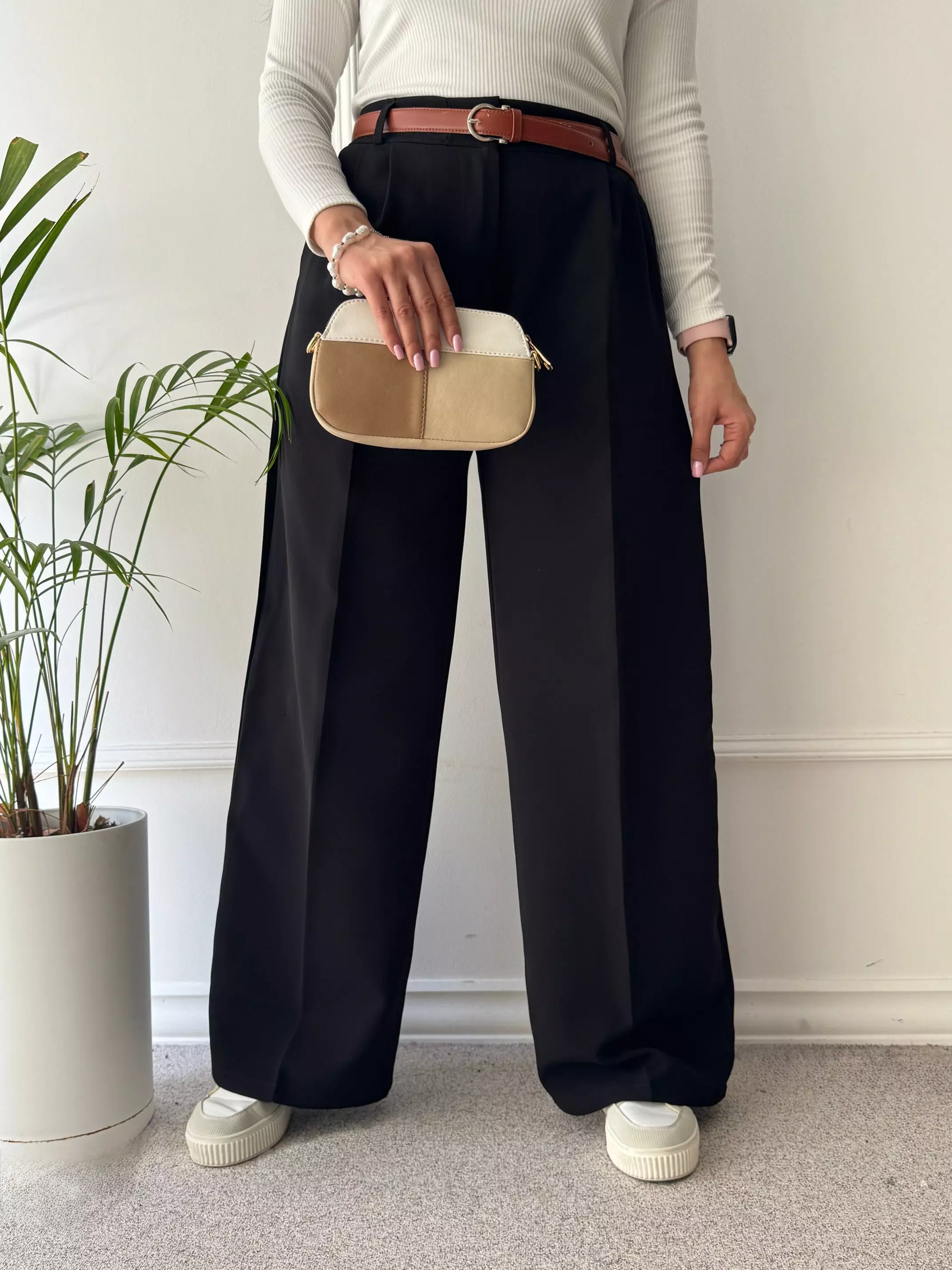 شلوار زنانه کرپ سان بگ